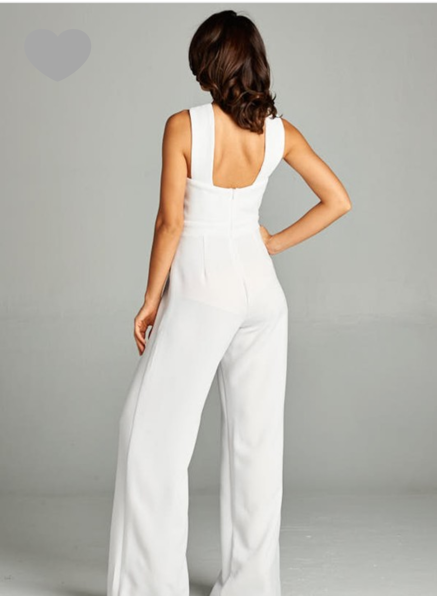 White Cross Back Jumpsuit - SistahGirl